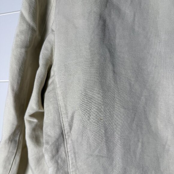 Banana Republic Blazer Sport Coat Mens 44R Beige Cotton Linen - Picture 3 of 10